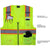 VT01 6 Pack Wholesale High Visibility Safety Vest for Men Reflective with Pockets and Zipper