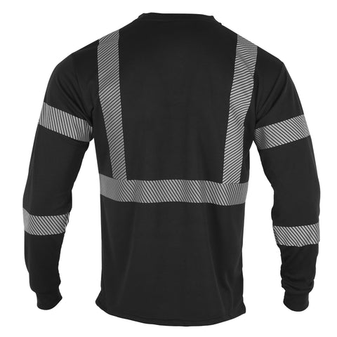 hi vis safety shirt with reflective strips