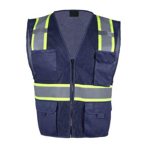 【Promotional Discount】Safety Shirts/Vests for Men High Visibility Reflective with Pockets Hi Vis Work Shirts/Vests