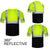 T001 High Visibility Safety Shirts Reflective for Men Hi Vis Construction Work T-Shirt