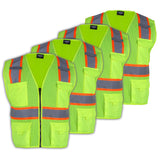 4 pack men's hi vis vest