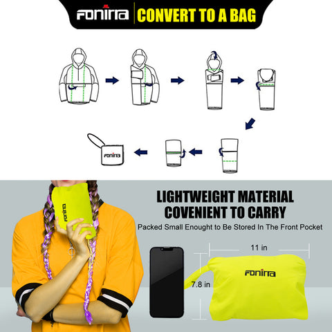 Foldable Safety Raincoat
