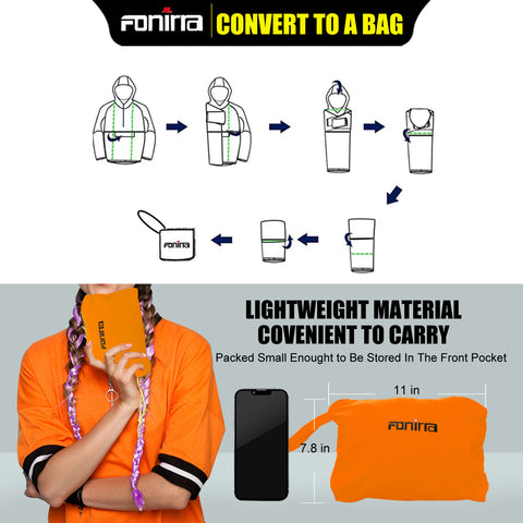 Foldable Safety Raincoat