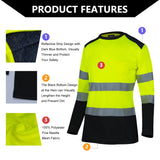 breathable hi vis long sleeve shirt