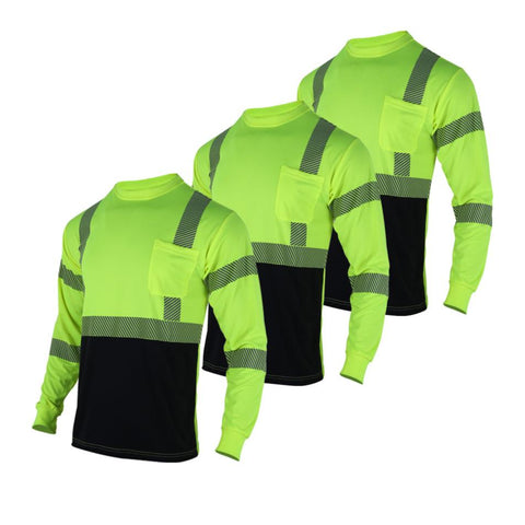 hi visibility safety long sleeve shirt