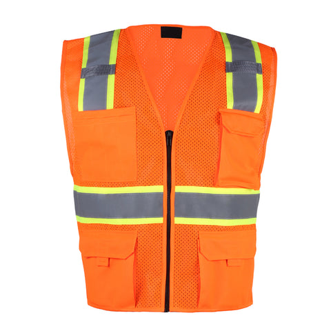 【Promotional Discount】Safety Shirts/Vests for Men High Visibility Reflective with Pockets Hi Vis Work Shirts/Vests