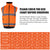 Safety Vest for Men Double Sided High Visibility Reflective with Pockets and Zipper ANSI Class 2 Hi Vis Fleece Work Vest